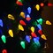 Solar Operated C6 Strawberry String Lights, LED Christmas Fairy Lights 50 LEDs - Multicolor, 8 Modes for Christmas Tree